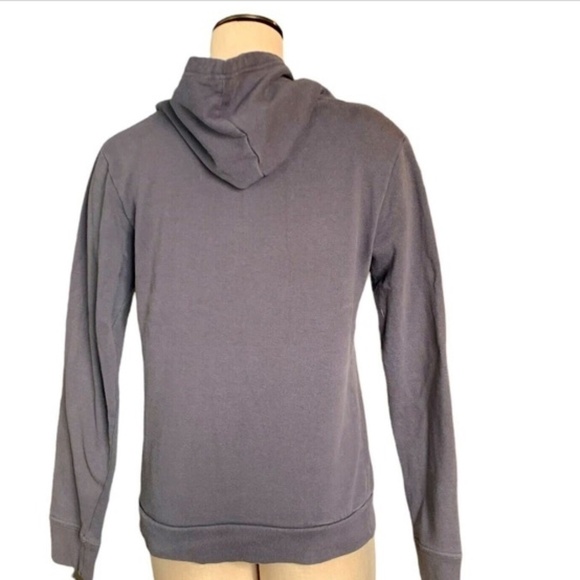 Hybrid Tees Peace Please Gray Hoodie Sweatshirt Sz M Pink White Graphic #247H - Picture 3 of 6